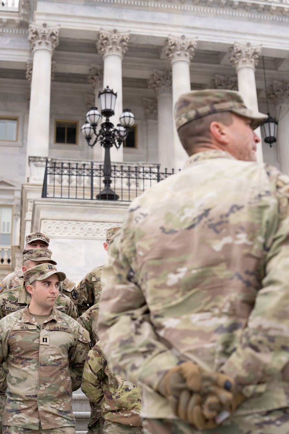 Alabama Guardsmen Meet Sen. Britt, Earn Promotions While Serving in D.C.