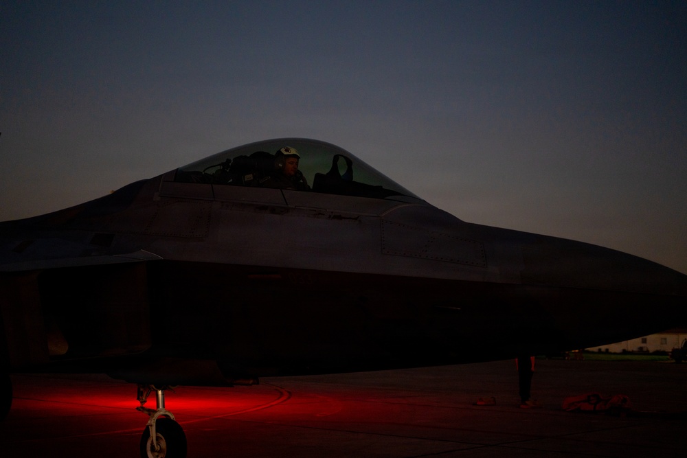 F-22 Raptor Aerial Demonstration Team performs at FIDAE 2024