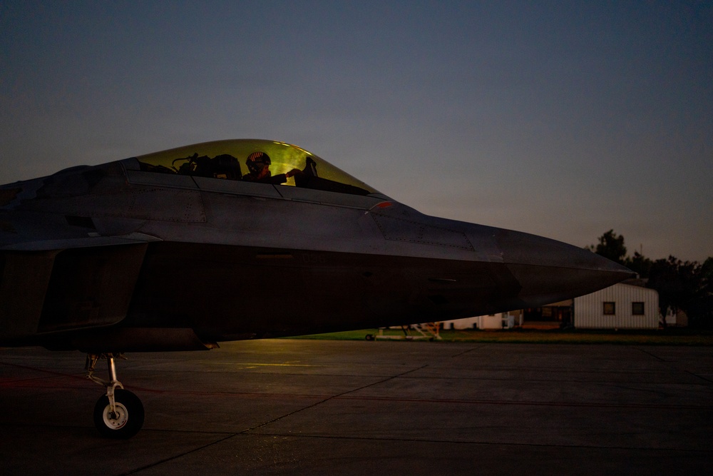 F-22 Raptor Aerial Demonstration Team performs at FIDAE 2024