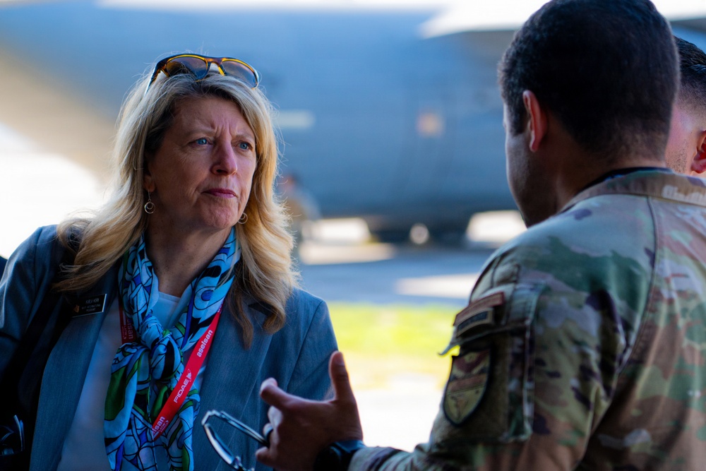 F-22 Raptor Aerial Demonstration Team performs at FIDAE 2024