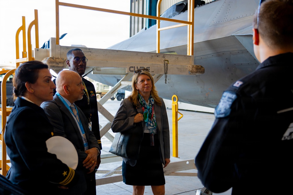 F-22 Raptor Aerial Demonstration Team performs at FIDAE 2024