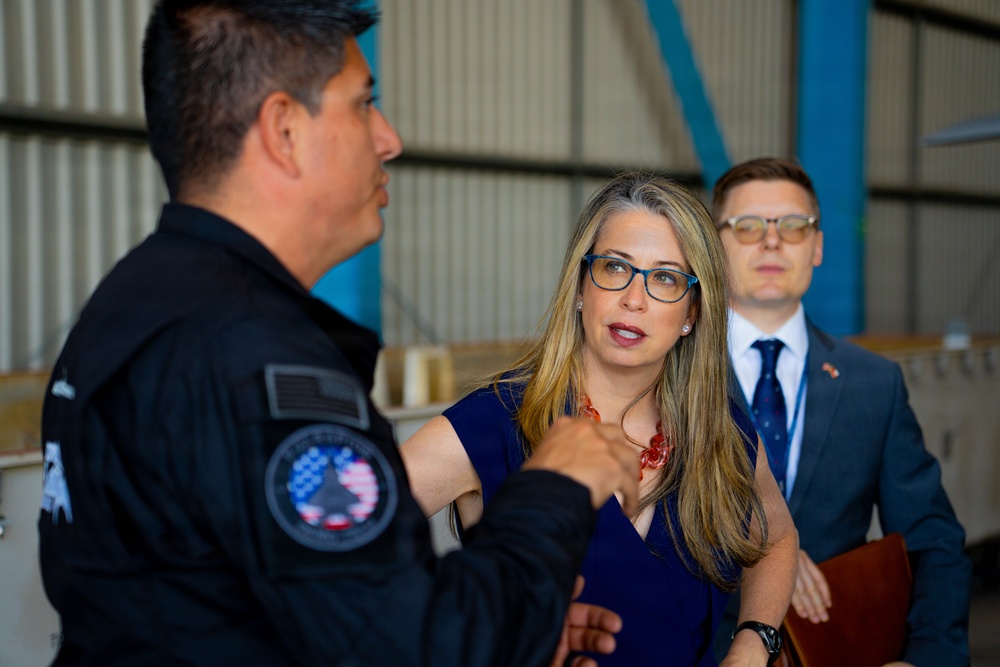 F-22 Raptor Aerial Demonstration Team performs at FIDAE 2024