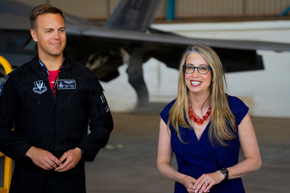 F-22 Raptor Aerial Demonstration Team performs at FIDAE 2024