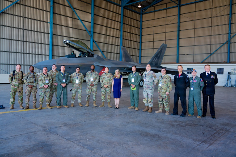 F-22 Raptor Aerial Demonstration Team performs at FIDAE 2024