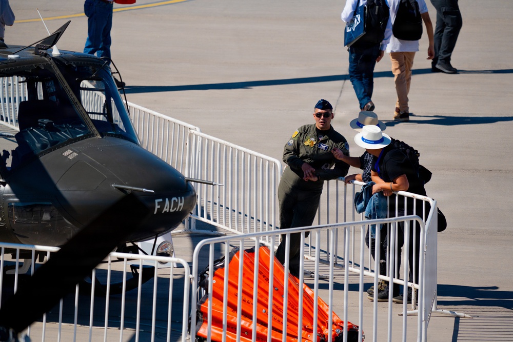 F-22 Raptor Aerial Demonstration Team performs at FIDAE 2024