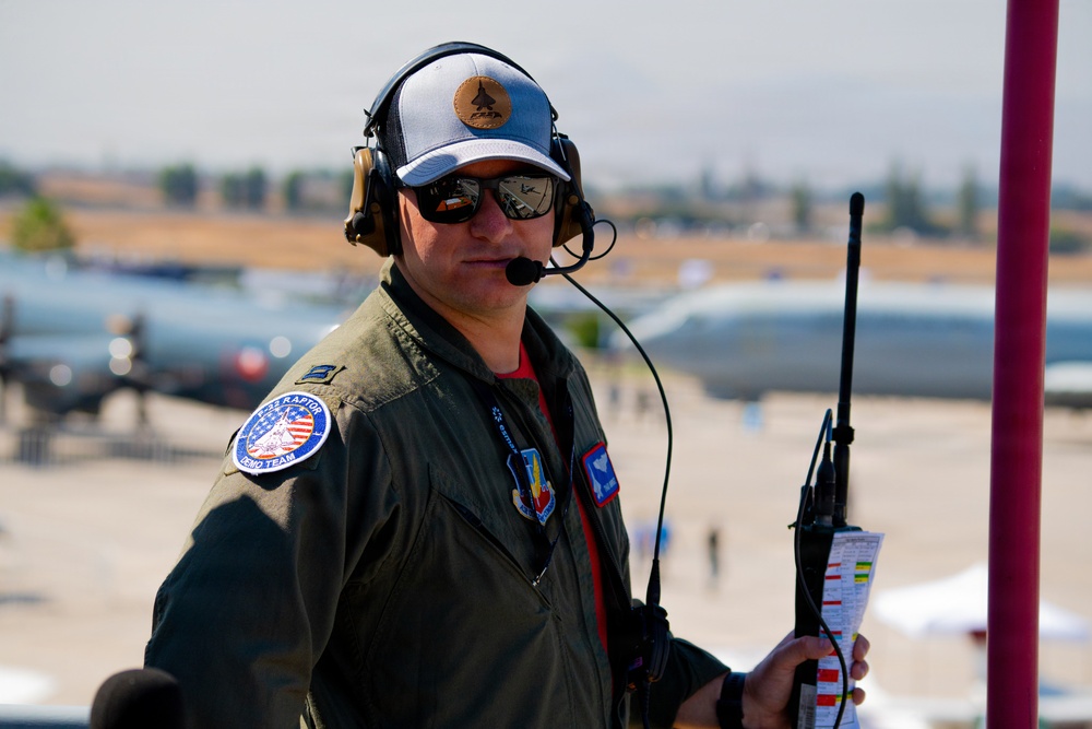 F-22 Raptor Aerial Demonstration Team performs at FIDAE 2024