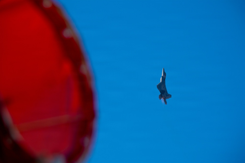F-22 Raptor Aerial Demonstration Team performs at FIDAE 2024