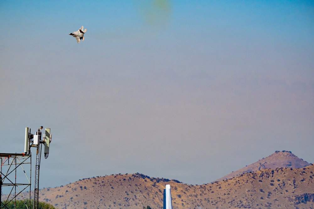 F-22 Raptor Aerial Demonstration Team performs at FIDAE 2024