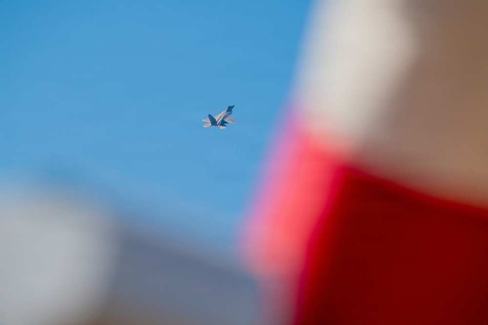 F-22 Raptor Aerial Demonstration Team performs at FIDAE 2024