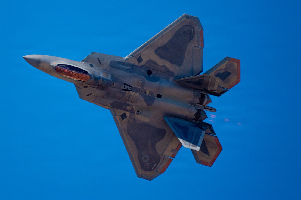 F-22 Raptor Aerial Demonstration Team performs at FIDAE 2024
