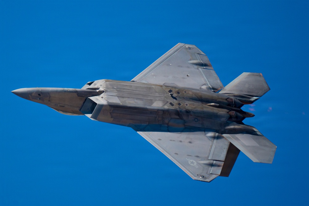 F-22 Raptor Aerial Demonstration Team performs at FIDAE 2024