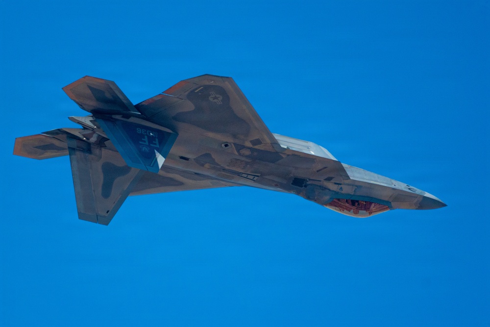 F-22 Raptor Aerial Demonstration Team performs at FIDAE 2024