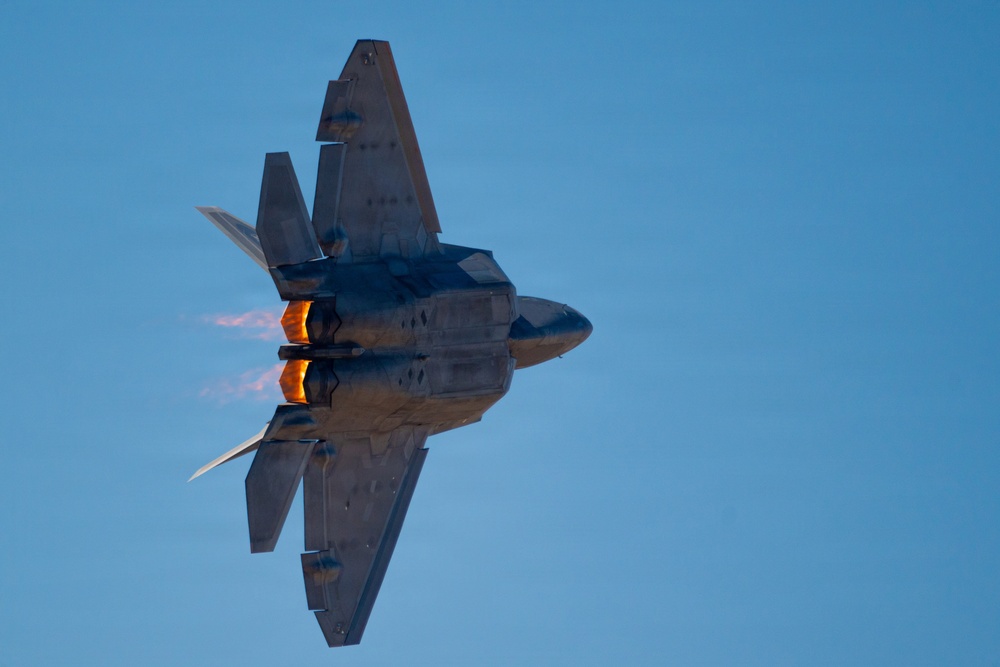 F-22 Raptor Aerial Demonstration Team performs at FIDAE 2024