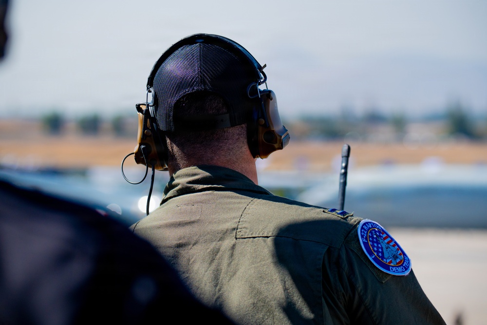 F-22 Raptor Aerial Demonstration Team performs at FIDAE 2024