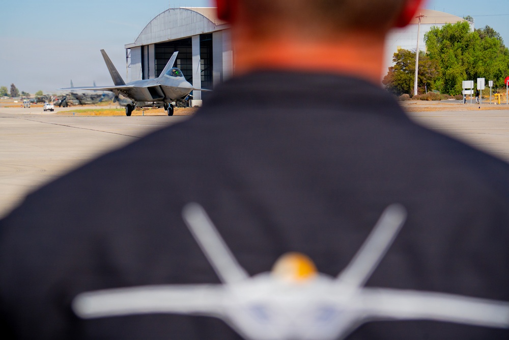 F-22 Raptor Aerial Demonstration Team performs at FIDAE 2024