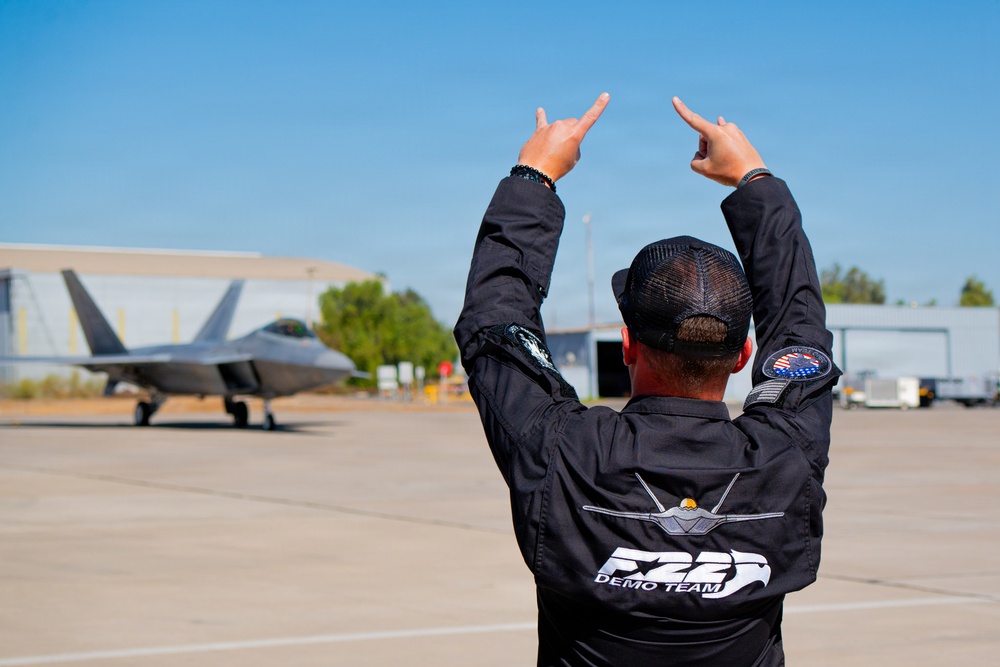F-22 Raptor Aerial Demonstration Team performs at FIDAE 2024