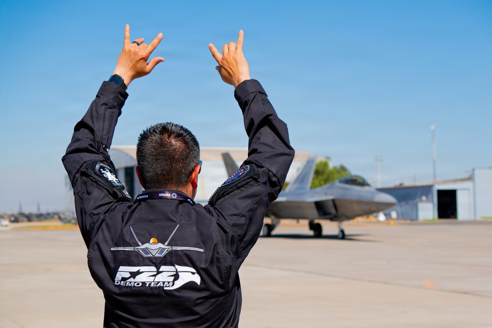 F-22 Raptor Aerial Demonstration Team performs at FIDAE 2024