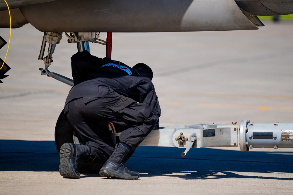 F-22 Raptor Aerial Demonstration Team performs at FIDAE 2024