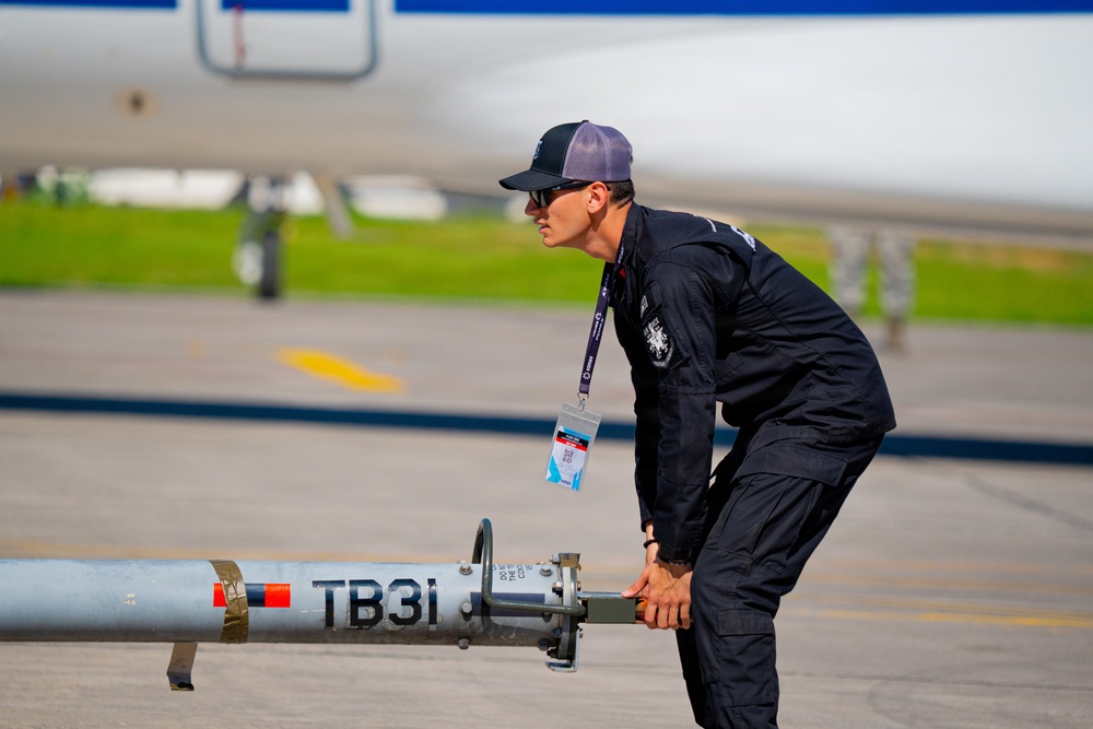 F-22 Raptor Aerial Demonstration Team performs at FIDAE 2024