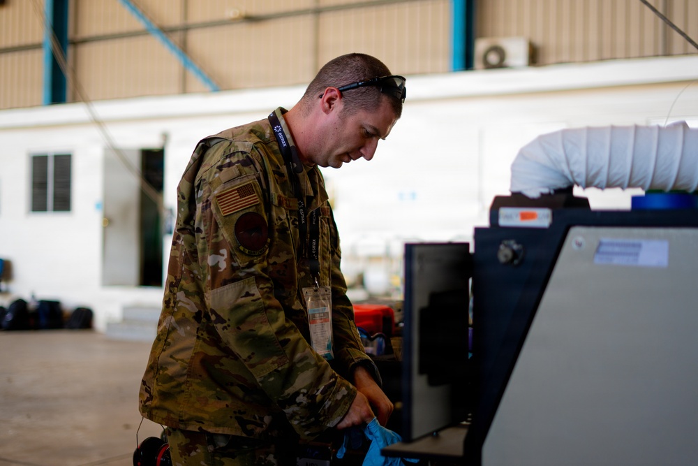 F-22 Raptor Aerial Demonstration Team performs at FIDAE 2024