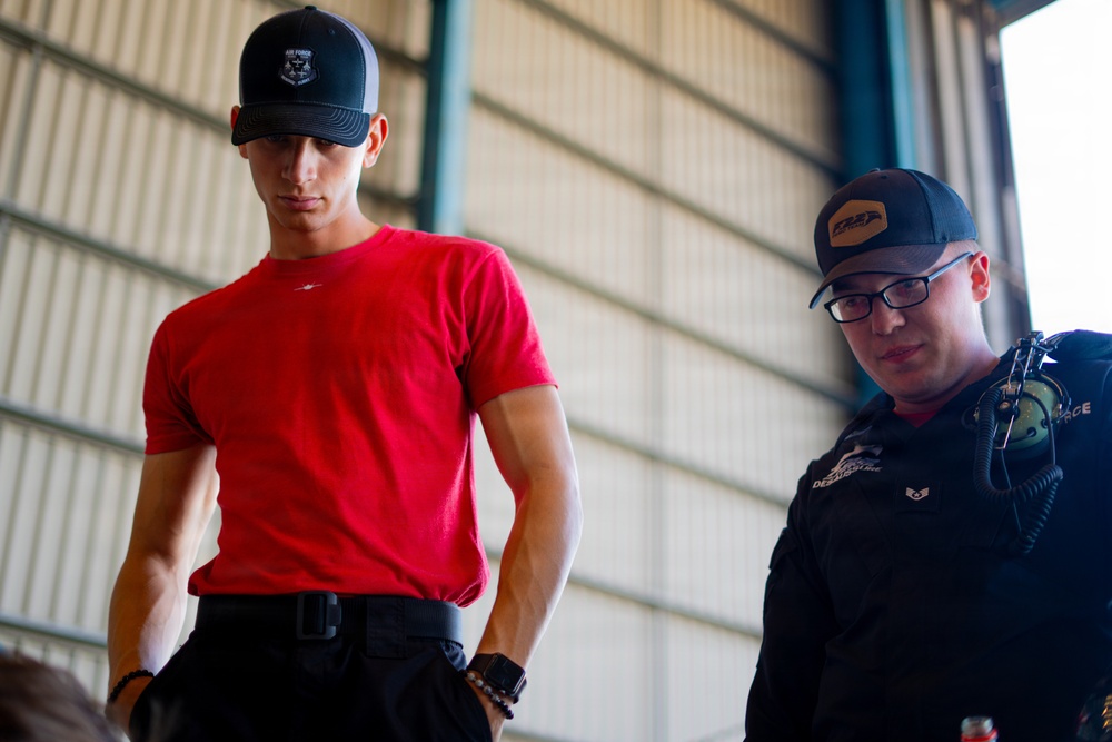 F-22 Raptor Aerial Demonstration Team performs at FIDAE 2024