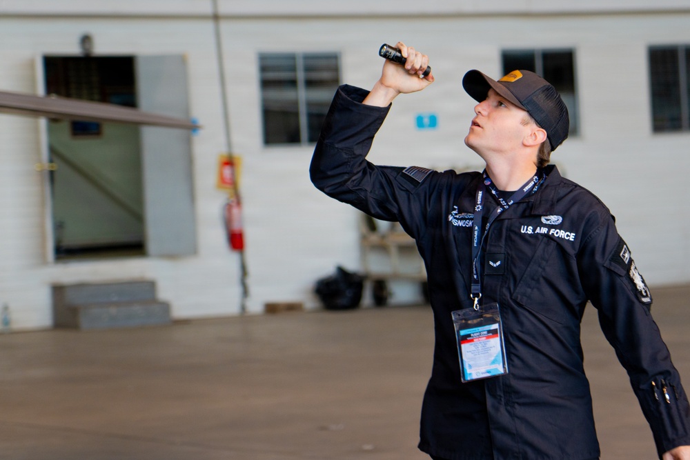 F-22 Raptor Aerial Demonstration Team performs at FIDAE 2024