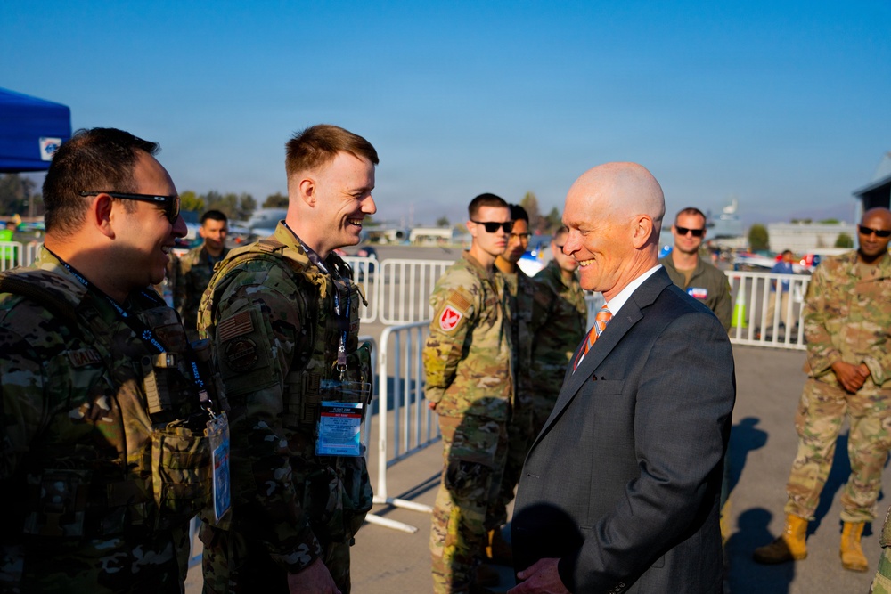 F-22 Raptor Aerial Demonstration Team performs at FIDAE 2024