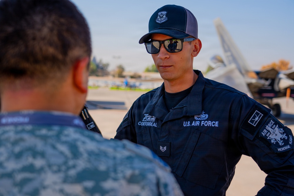F-22 Raptor Aerial Demonstration Team performs at FIDAE 2024