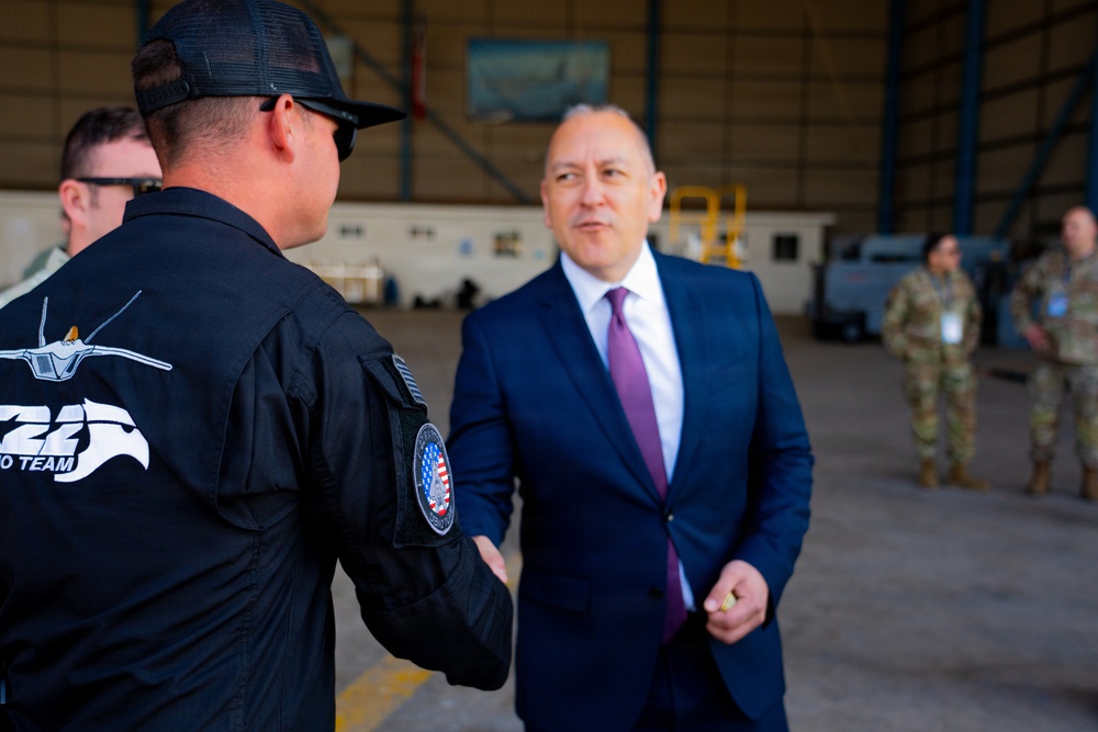 F-22 Raptor Aerial Demonstration Team performs at FIDAE 2024