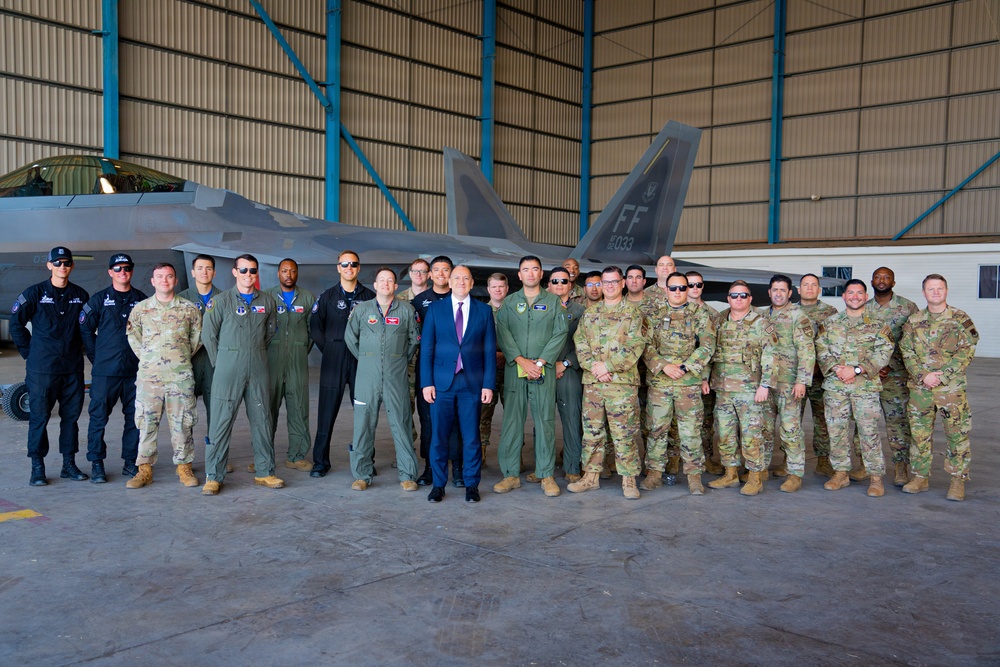 F-22 Raptor Aerial Demonstration Team performs at FIDAE 2024