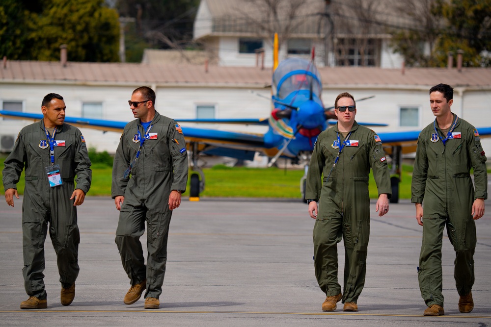 F-22 Raptor Aerial Demonstration Team performs at FIDAE 2024