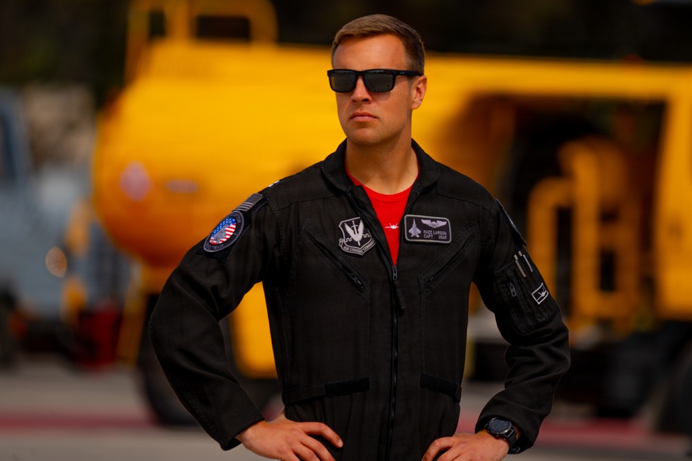 F-22 Raptor Aerial Demonstration Team performs at FIDAE 2024