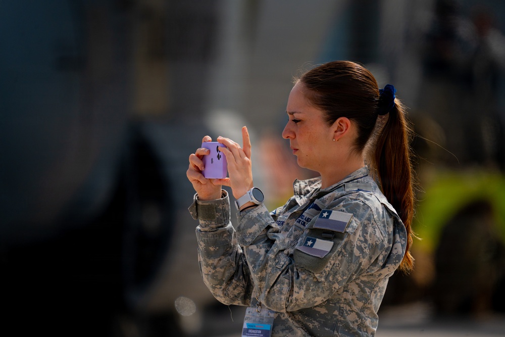 F-22 Raptor Aerial Demonstration Team performs at FIDAE 2024