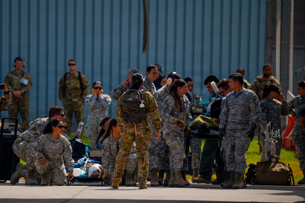 F-22 Raptor Aerial Demonstration Team performs at FIDAE 2024