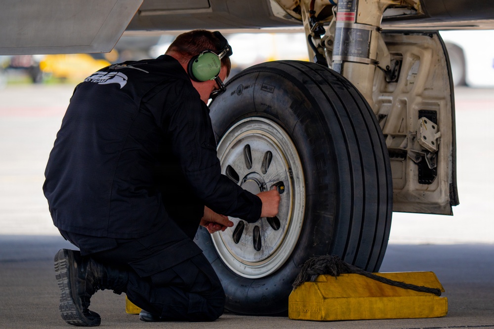 F-22 Raptor Aerial Demonstration Team performs at FIDAE 2024