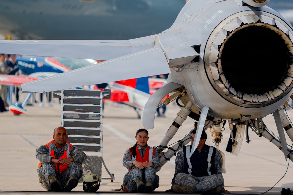 F-22 Raptor Aerial Demonstration Team performs at FIDAE 2024