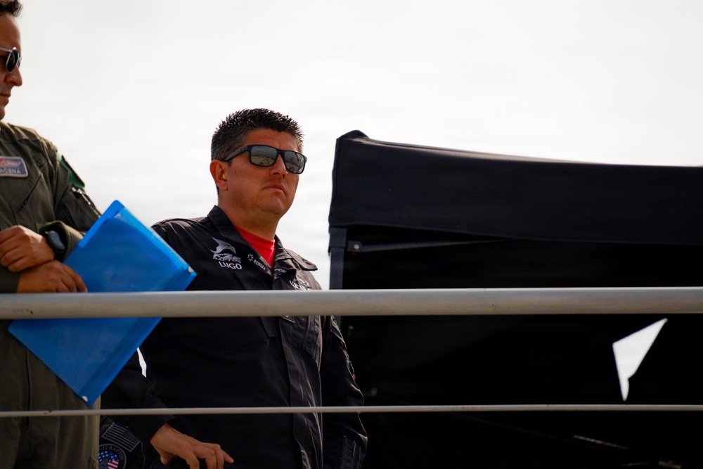 F-22 Raptor Aerial Demonstration Team performs at FIDAE 2024