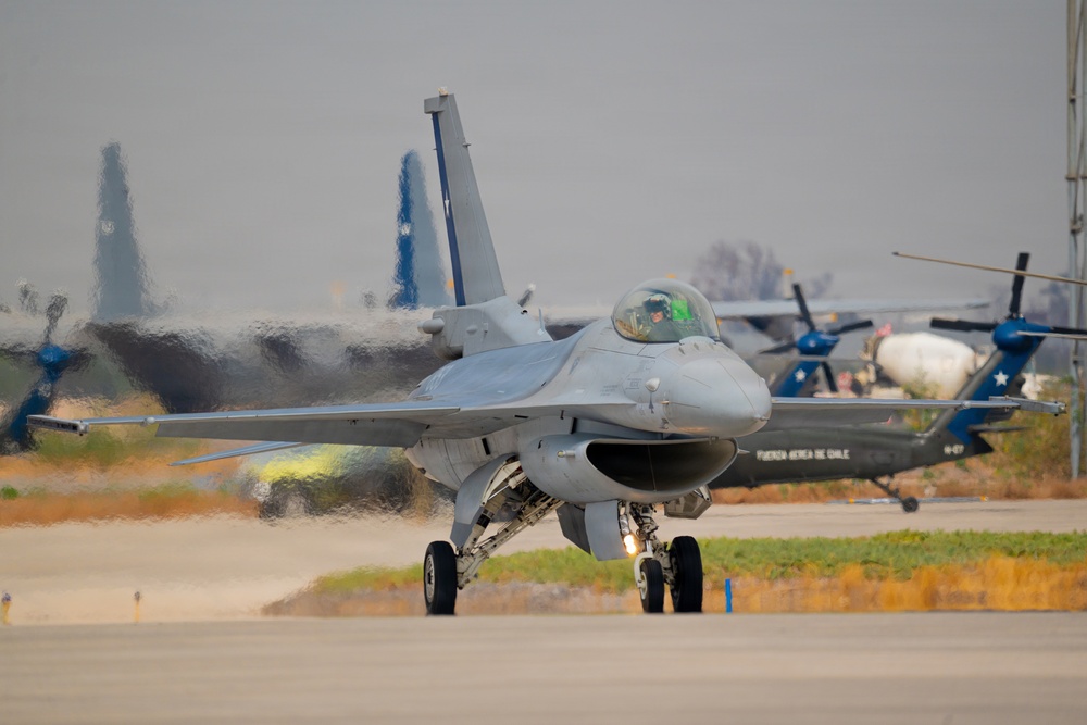 F-22 Raptor Aerial Demonstration Team performs at FIDAE 2024