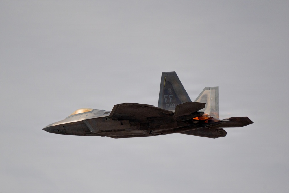F-22 Raptor Aerial Demonstration Team performs at FIDAE 2024