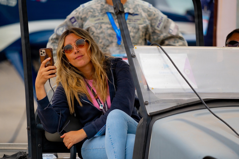 F-22 Raptor Aerial Demonstration Team performs at FIDAE 2024