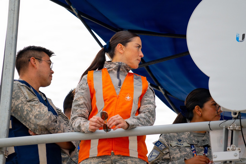 F-22 Raptor Aerial Demonstration Team performs at FIDAE 2024