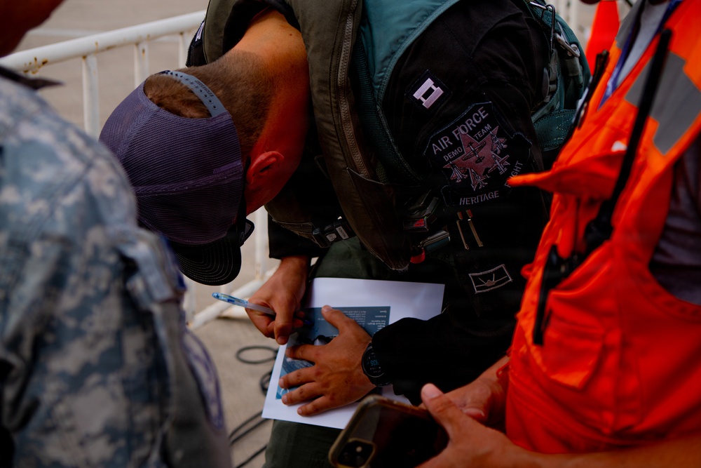 F-22 Raptor Aerial Demonstration Team performs at FIDAE 2024