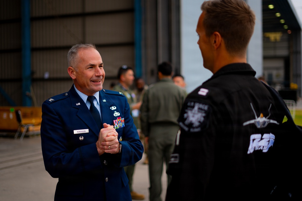 F-22 Raptor Aerial Demonstration Team performs at FIDAE 2024