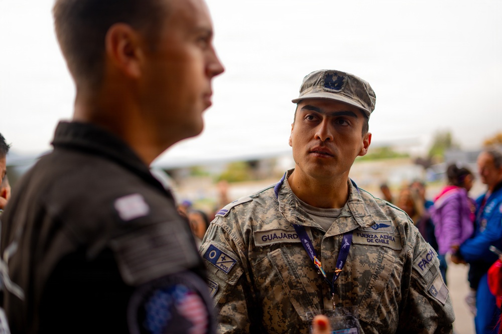 F-22 Raptor Aerial Demonstration Team performs at FIDAE 2024