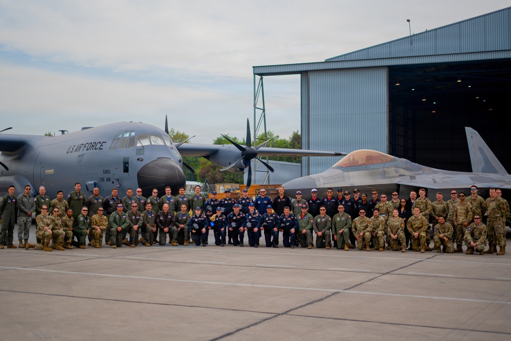 F-22 Raptor Aerial Demonstration Team performs at FIDAE 2024