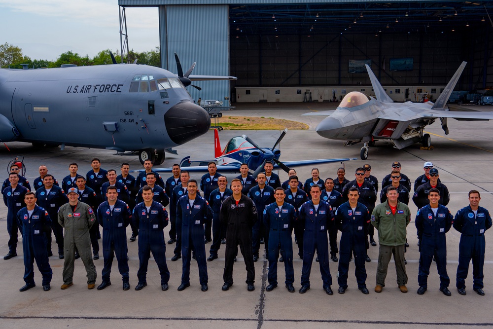F-22 Raptor Aerial Demonstration Team performs at FIDAE 2024