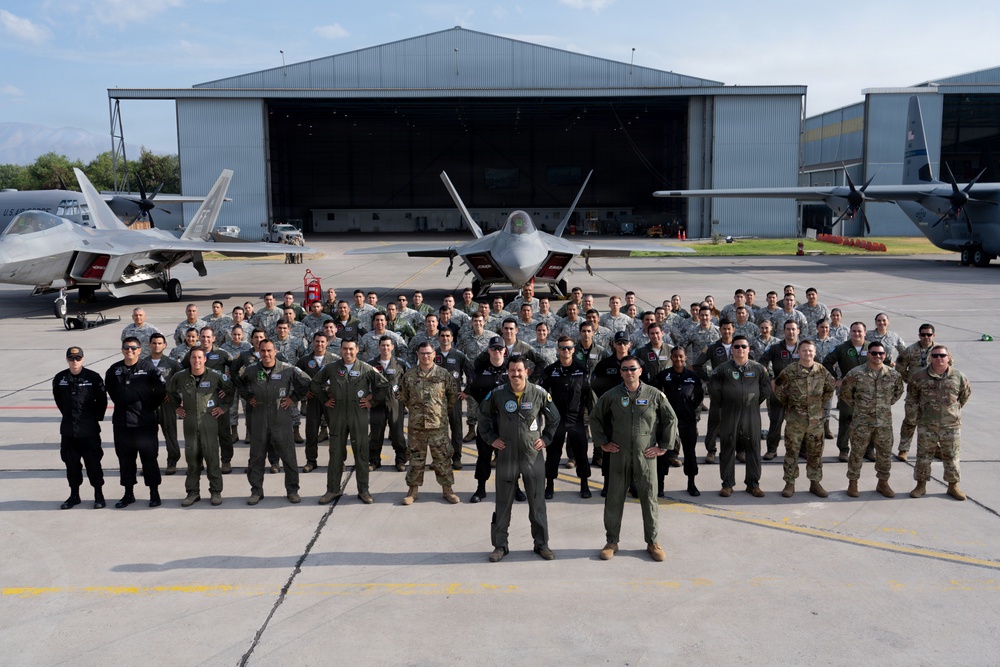 F-22 Raptor Aerial Demonstration Team performs at FIDAE 2024