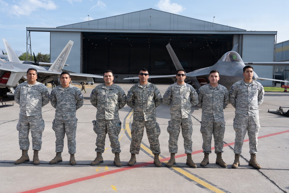 F-22 Raptor Aerial Demonstration Team performs at FIDAE 2024