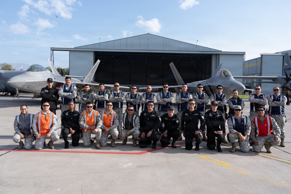 F-22 Raptor Aerial Demonstration Team performs at FIDAE 2024