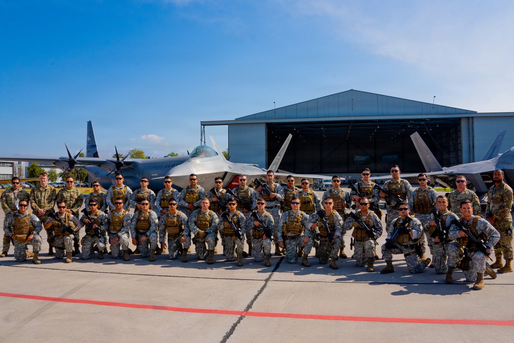 F-22 Raptor Aerial Demonstration Team performs at FIDAE 2024
